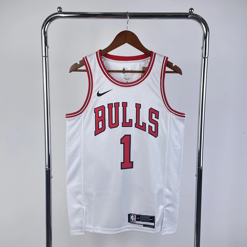 2023 NBA Chicago Bulls 1 ROSE Basketball Jersey