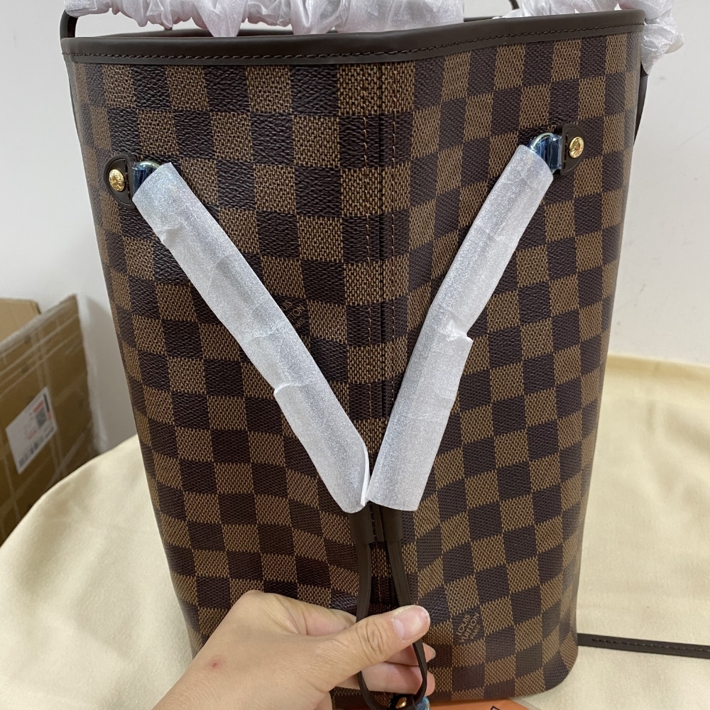 Louis Vuitton Neverfull GM Damier Ebene Canvas Red 39cm N40597