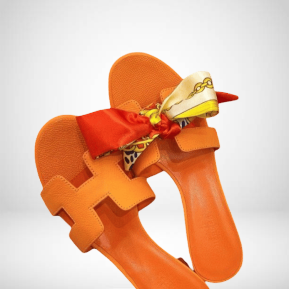 HERMES ORANGE SANDAL OASIS