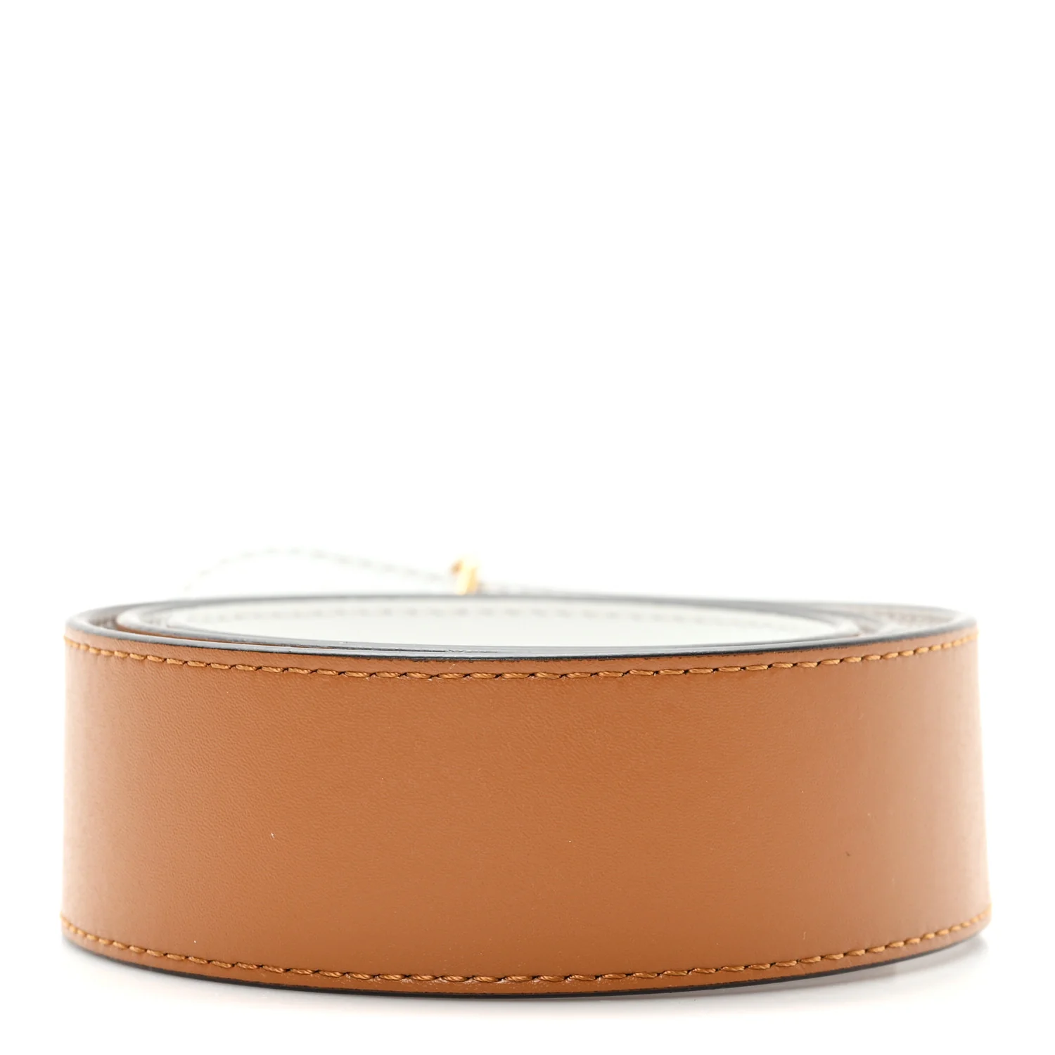 Vitello Liberty F is Fendi Bi-Color Reversible 80 32 Belt Caramello White