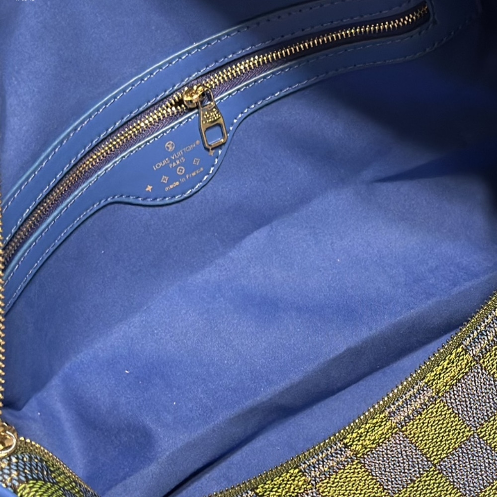 Louis Vuitton Keepall Bandoulière Blue Green 45cm