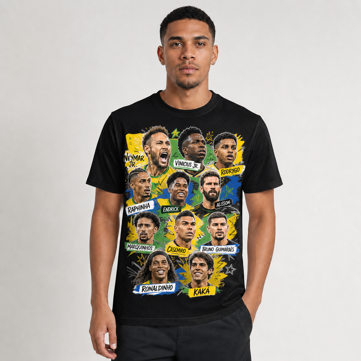 Brazilian Player Pure Cotton T-Shirt – Limited-Time Offer