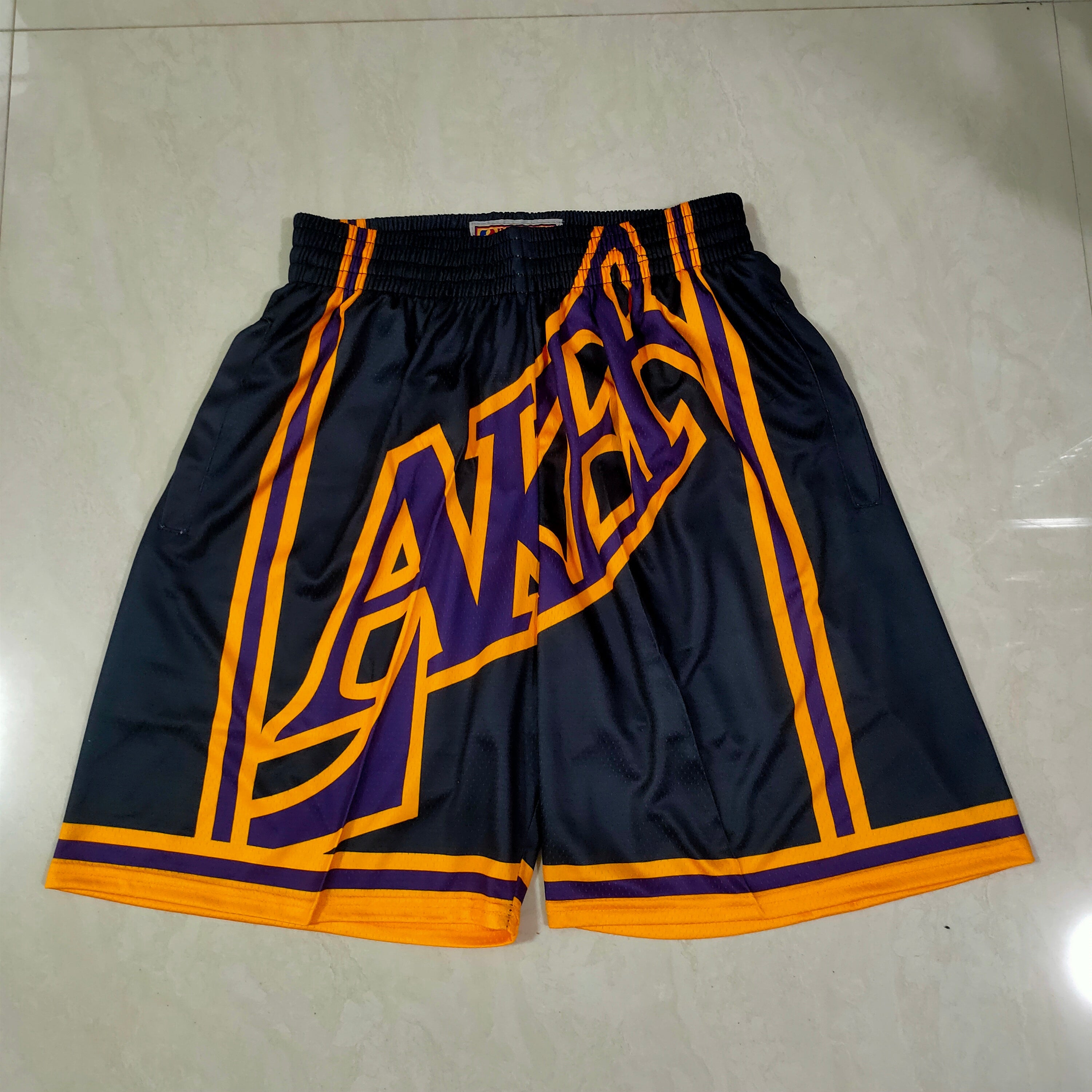 Los Angeles Lakers black mitchell&ness pocket pants