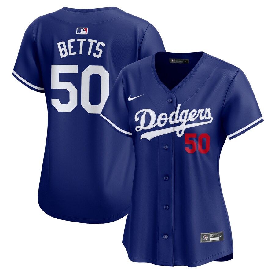 Mookie Betts Los Angeles Dodgers Women's Alternate Limited Player Jersey  Royal