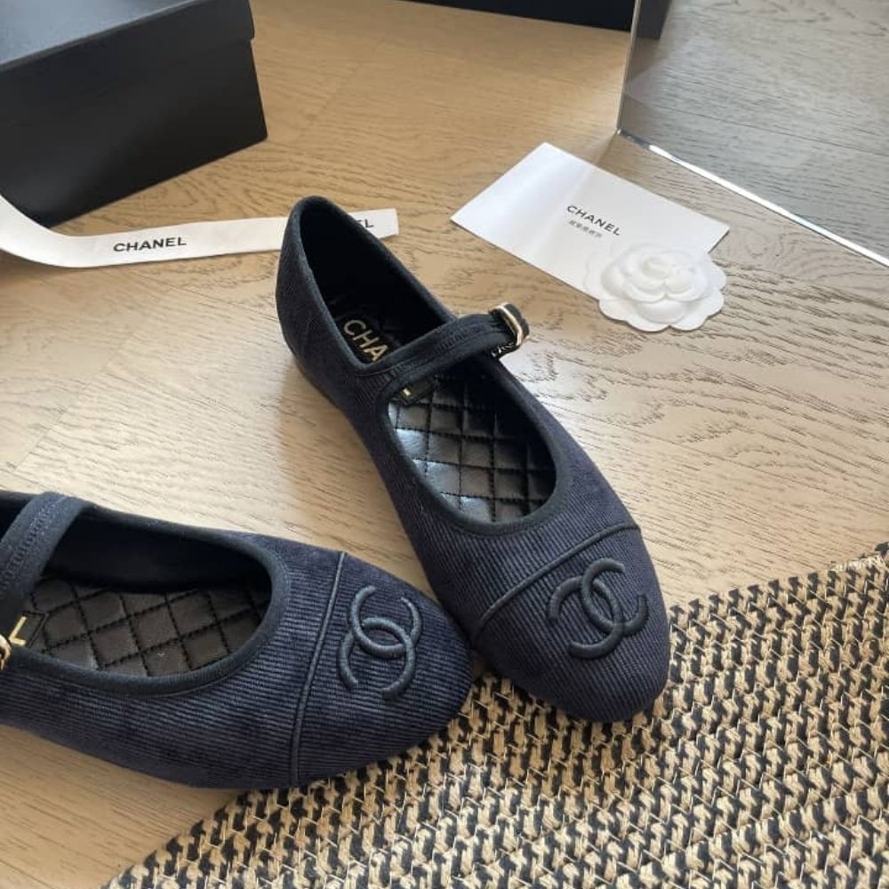 Chanel Mary Jane Ballet Flat Black
