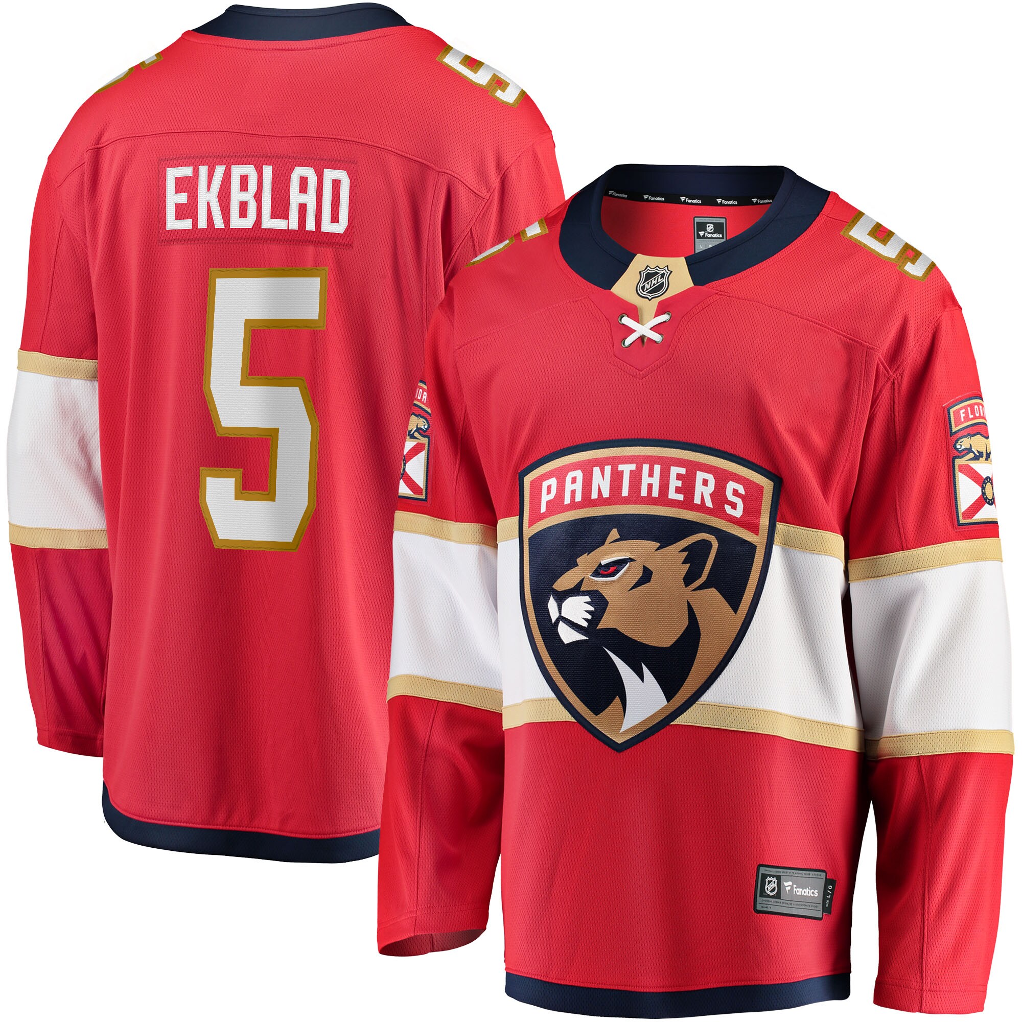 Aaron Ekblad Florida Panthers Fanatics Home Team Breakaway Player Jersey – Red
