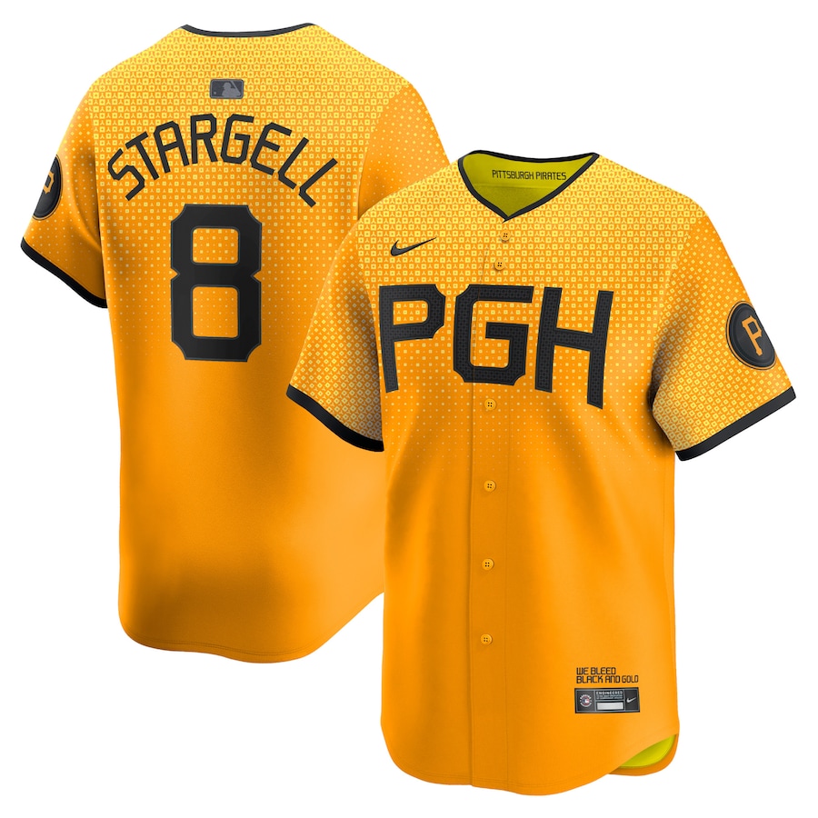 Willie Stargell Pittsburgh Pirates City Connect Limited Player Jersey Gold
