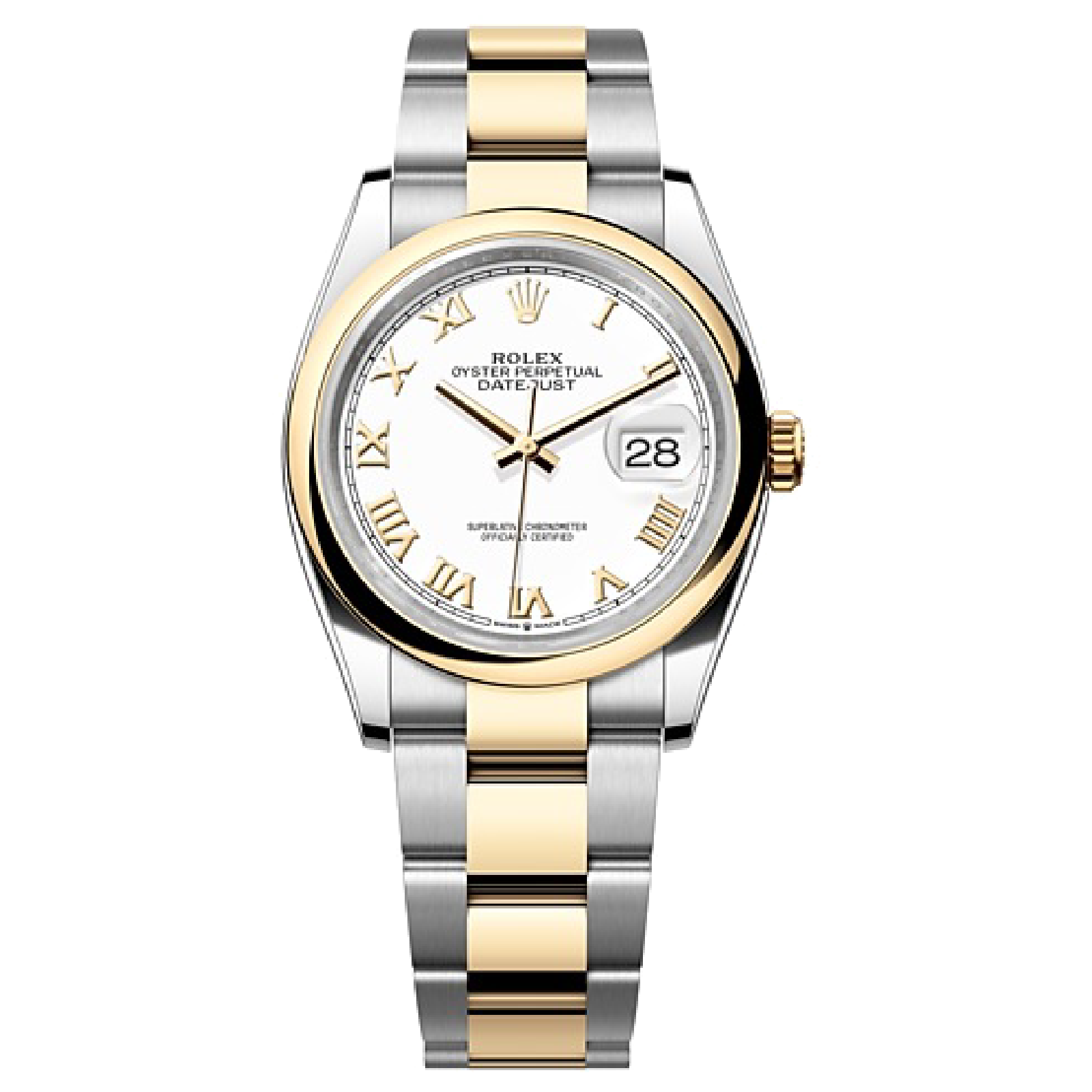 Rolex DATEJUST Oyster, 36 mm, Oystersteel and yellow gold M126203-0030
