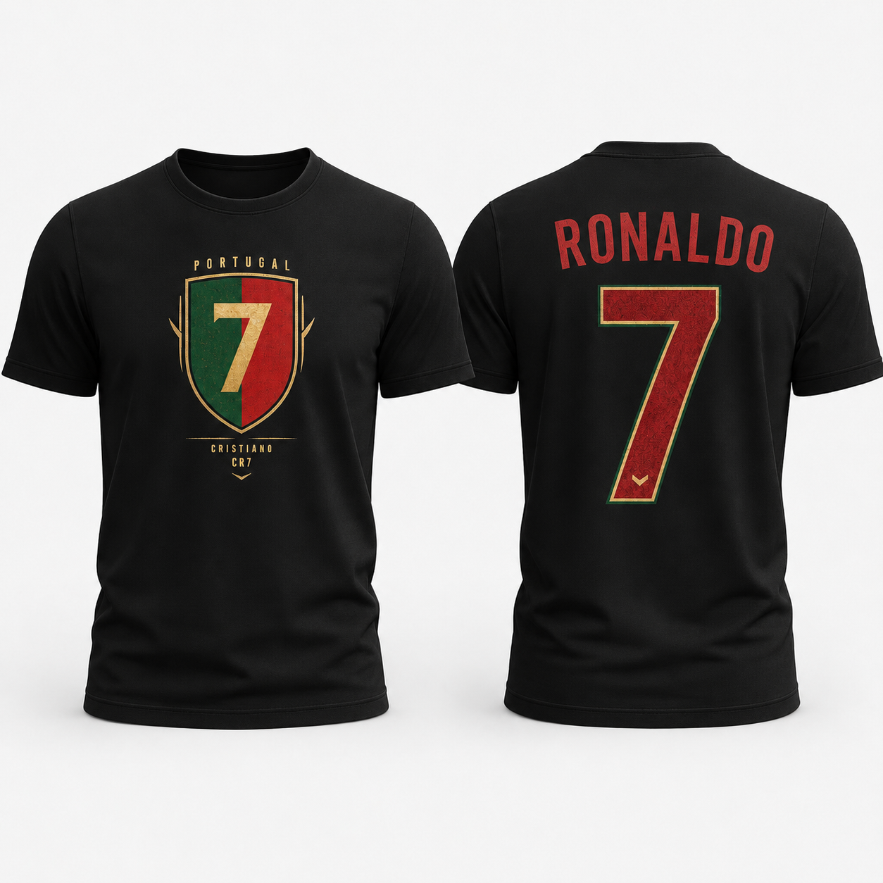Cristiano Ronaldo Number Pure Cotton T-Shirt – Limited-Time Offer