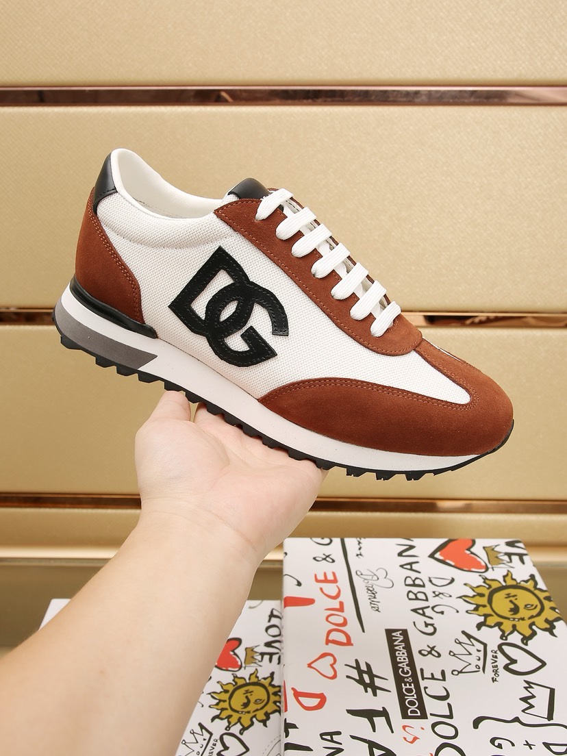DOLCE & GABBANA Mixed-material DG CUSHION sneakers
