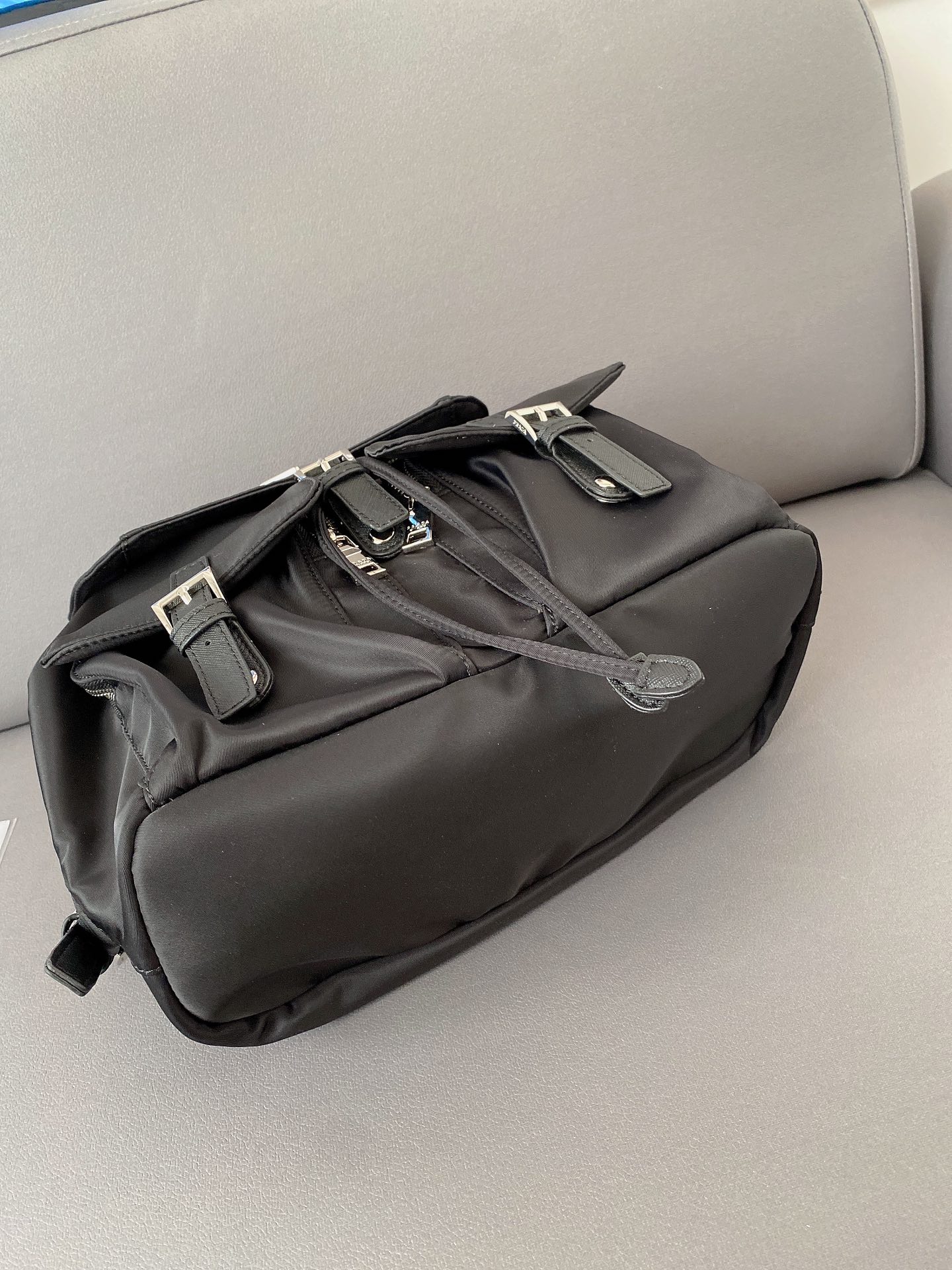 Prada Re-Nylon Medium Backpack Black