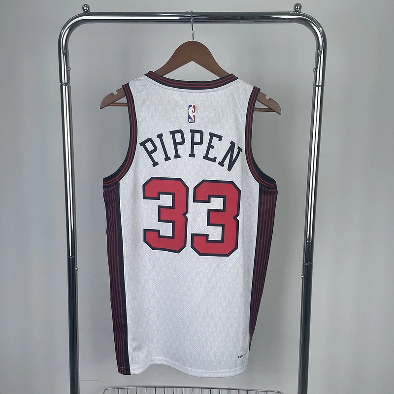 2023 NBA Chicago Bulls (33 PIPPEN) Basketball Jersey