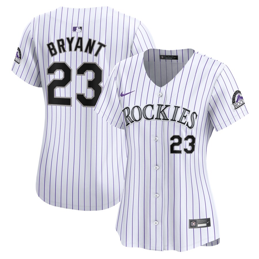 Kris Bryant Colorado Rockies Women's Home Limited Player Jersey White