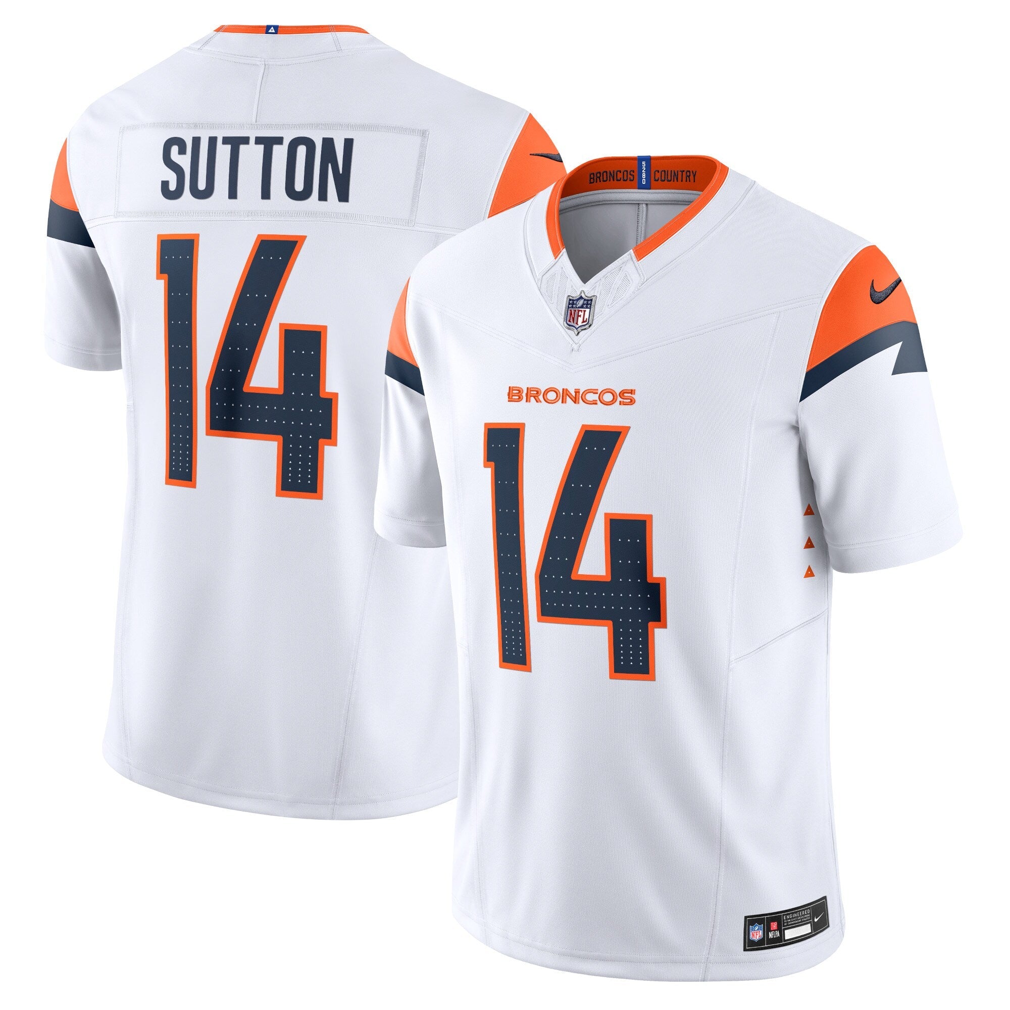 Courtland Sutton Denver Broncos Nike Mile High Collection Vapor F.U.S.E. Limited Jersey - White