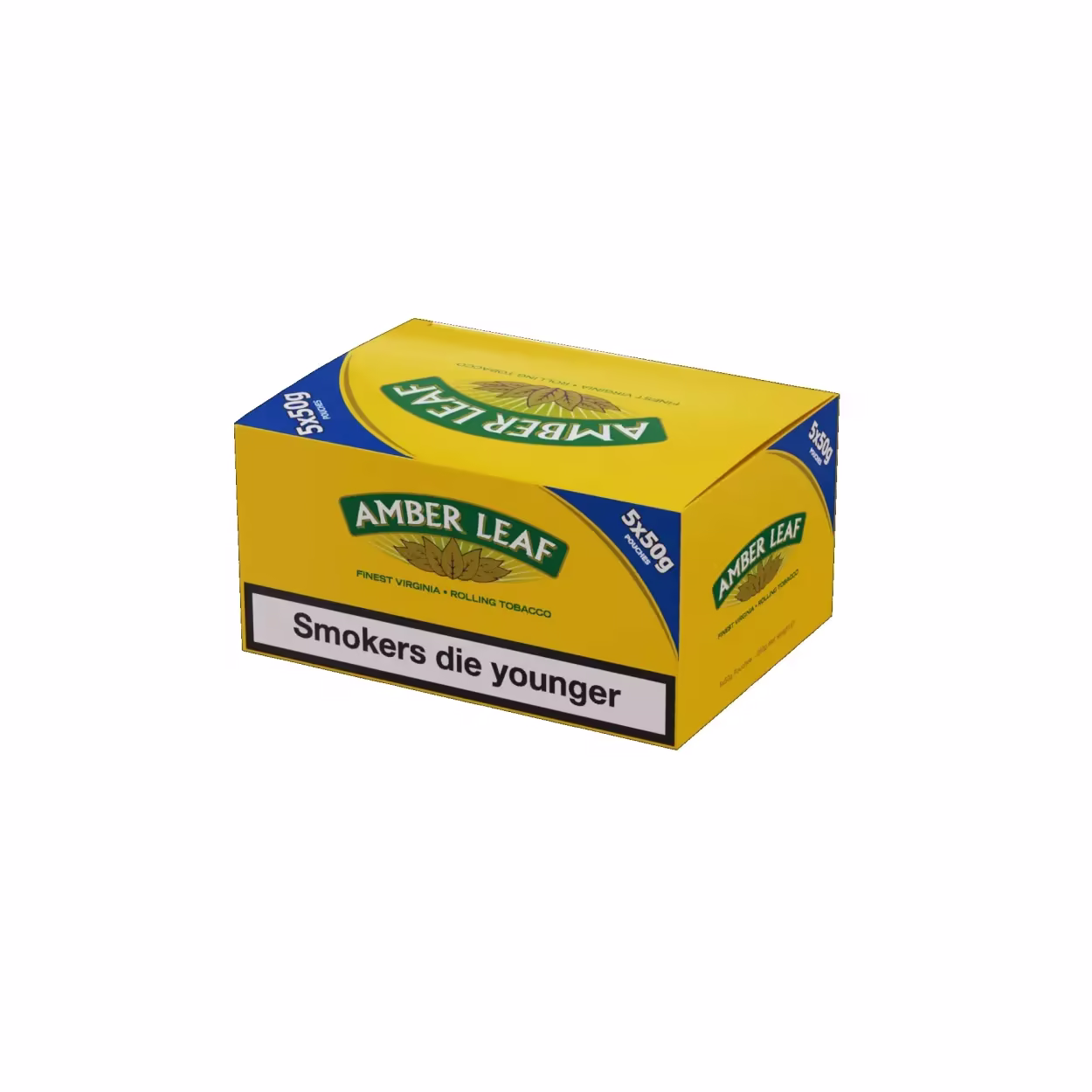 Amber Leaf Yellow Hand Rolling Tobacco (Original) 5x50g Packs