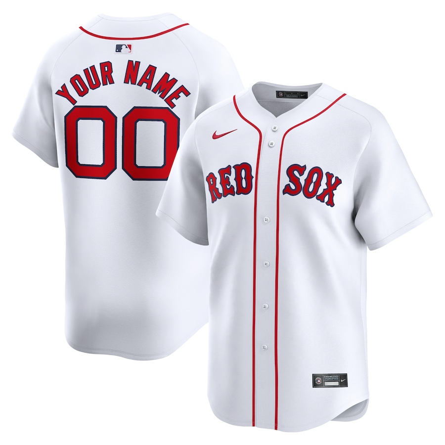 Boston Red Sox Youth Home Limited Custom Jersey White