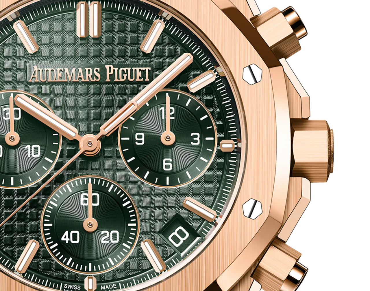 Audemars Piguet ROYAL OAK Pink Gold Khaki Green Dial CHRONOGRAPH 41mm 26240OR.OO.1320OR.08