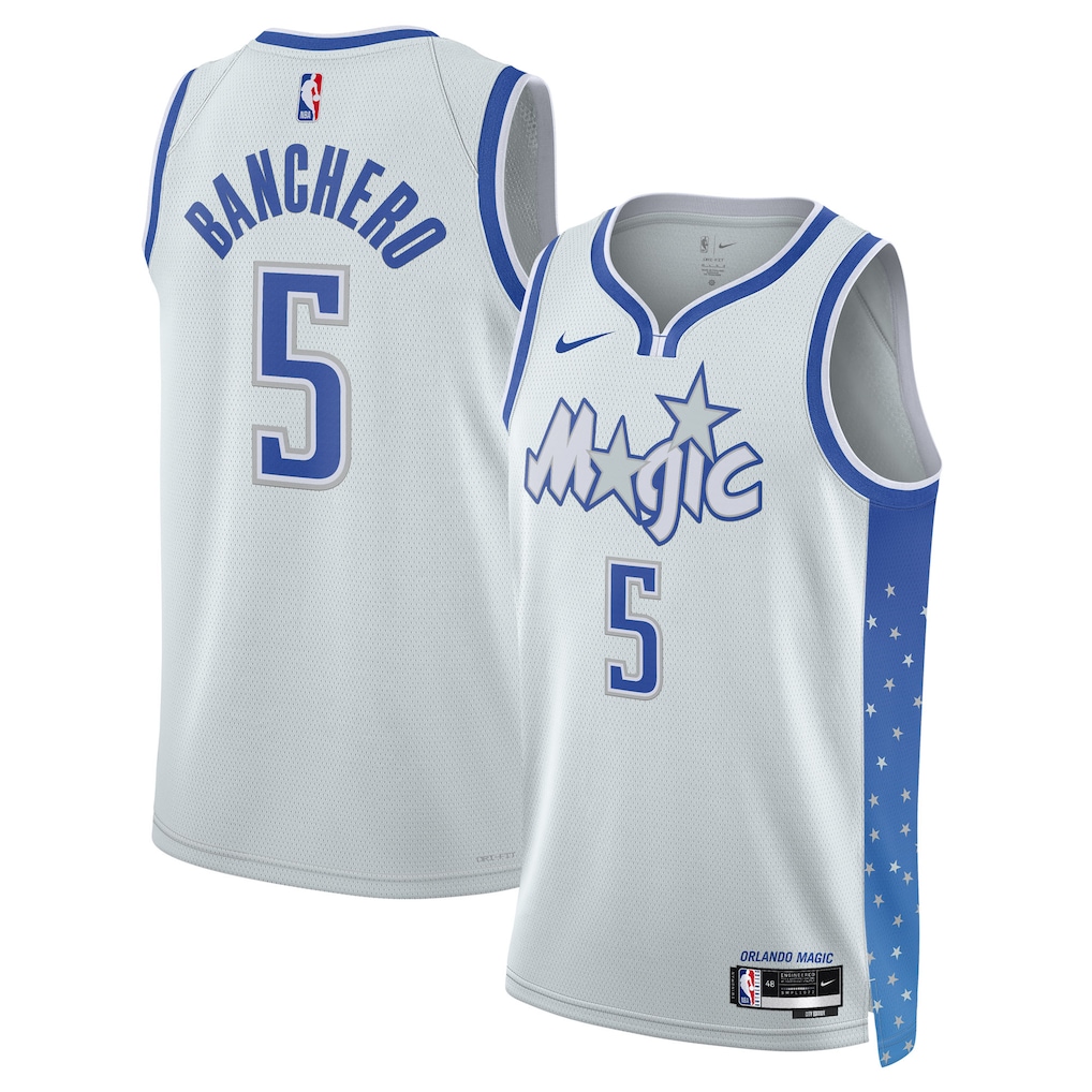 Unisex Orlando Magic Paolo Banchero Nike Silver 2025/26 Swingman Jersey - City Edition