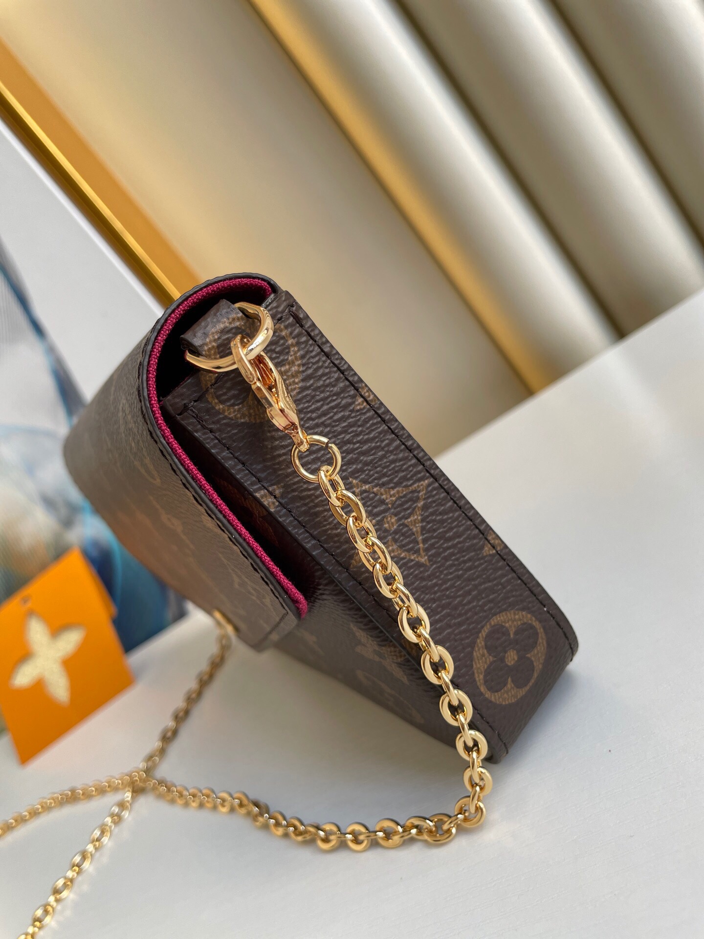 Louis Vuitton Félicie Pochette Lv Monogram Chain Bag Monogram 61276 21cm/8.3in