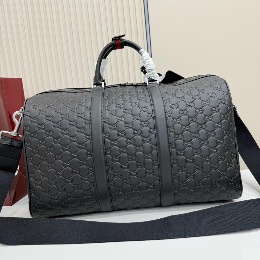 Gucci GG Emblem Medium Duffle Bag Grey 45cm/29in