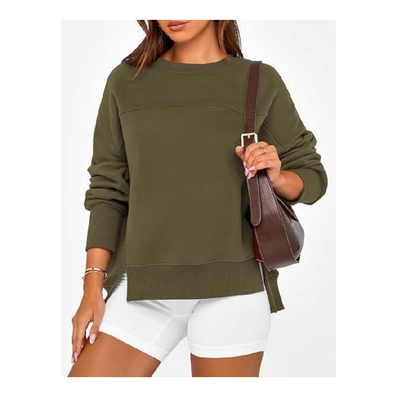 Womens Crewneck Sweatshirts Fleece Pullover
