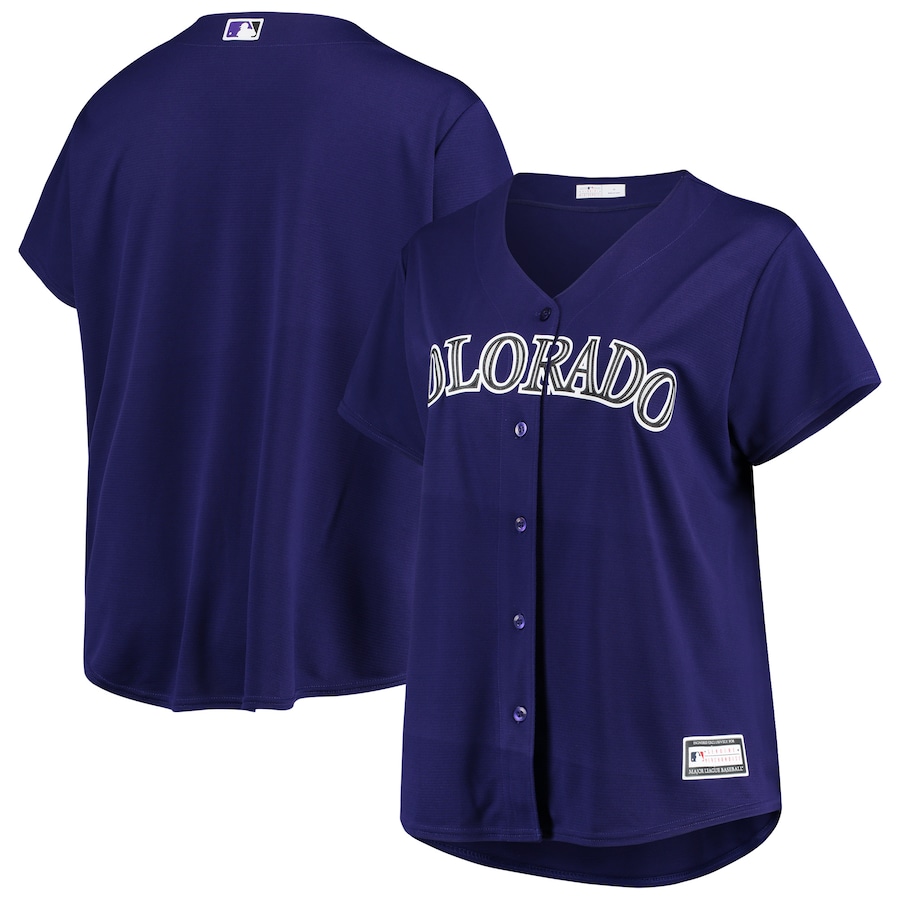 Colorado Rockies Women's Plus Size Alternate Team Jersey Purple