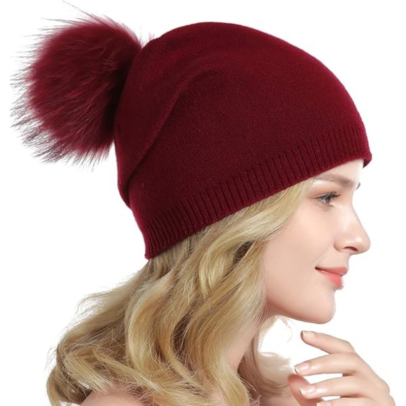 Women Knit Wool Beanie