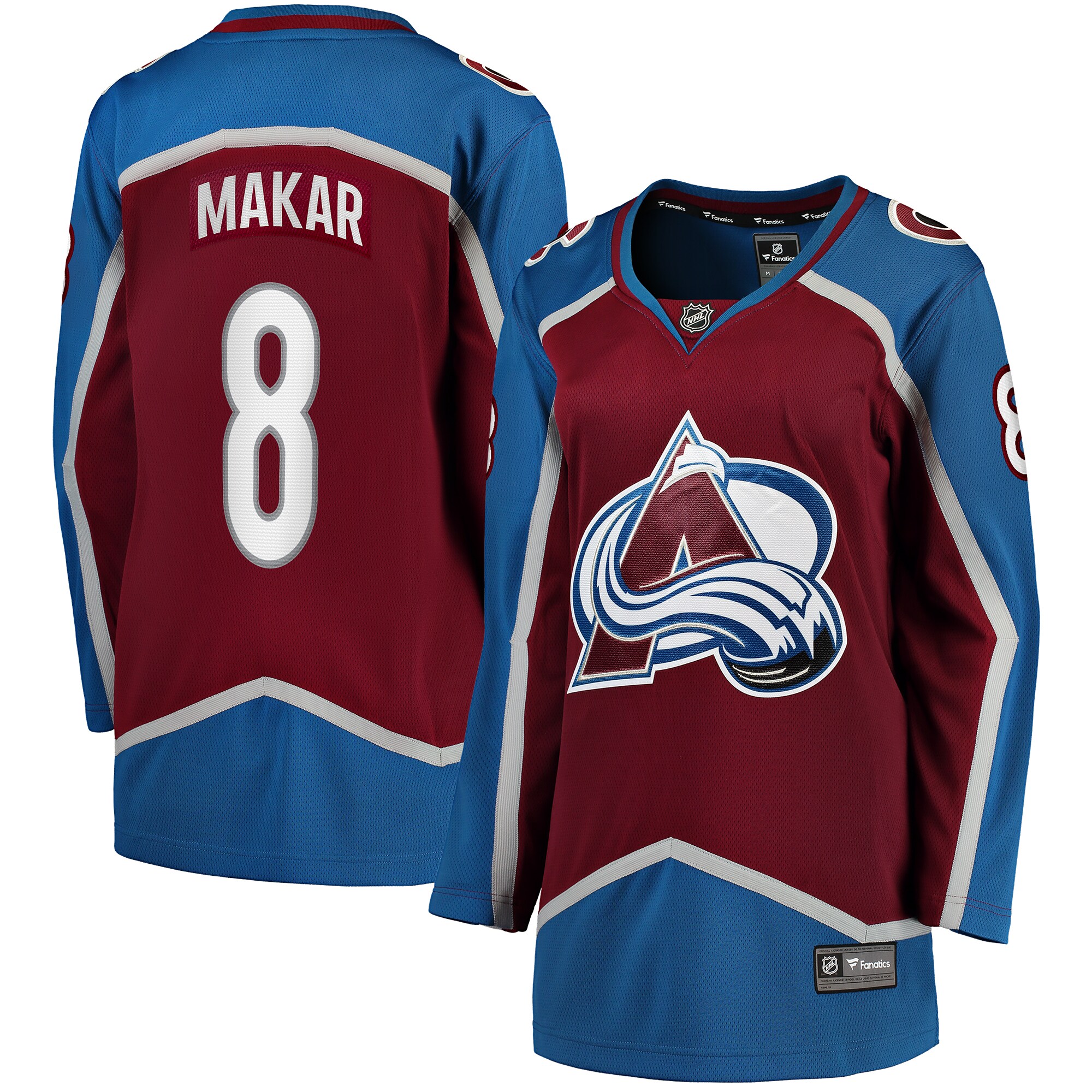 Cale Makar Colorado Avalanche Fanatics Women’s Home Breakaway Player Jersey – Maroon