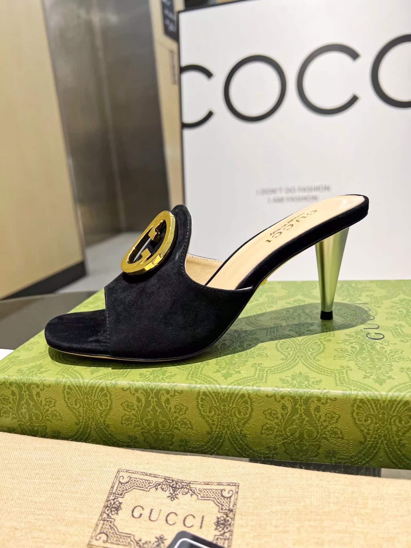 Gucci Blondie Slide Sandal Black