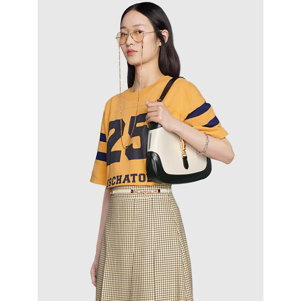 Gucci Jackie 1961 Small Shoulder Bag in White Leather 28cm