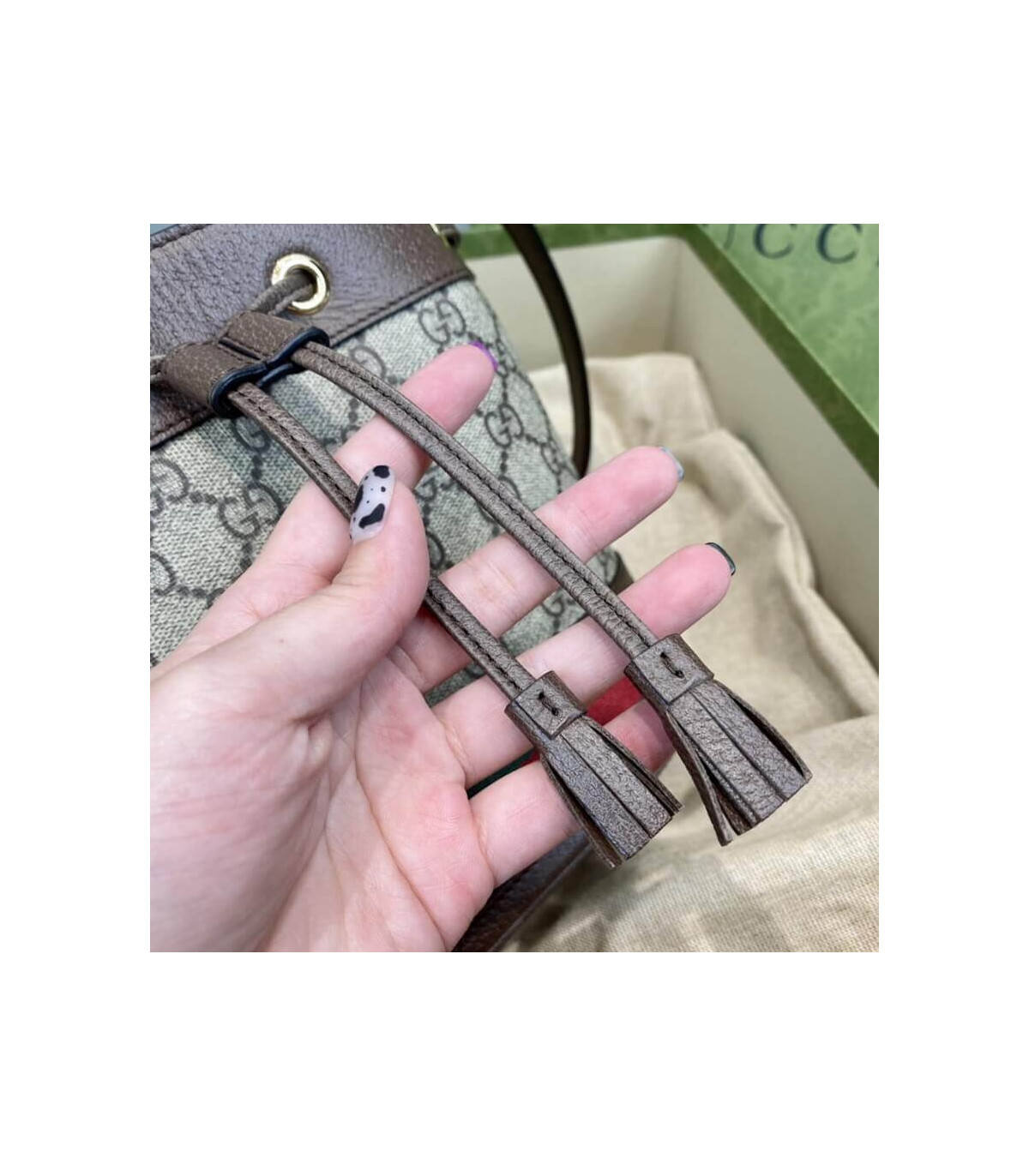 Gucci Ophidia Mini GG Bucket Bag