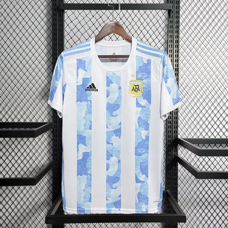 Retro 2020-21 Argentina Home MESSI football jersey retro