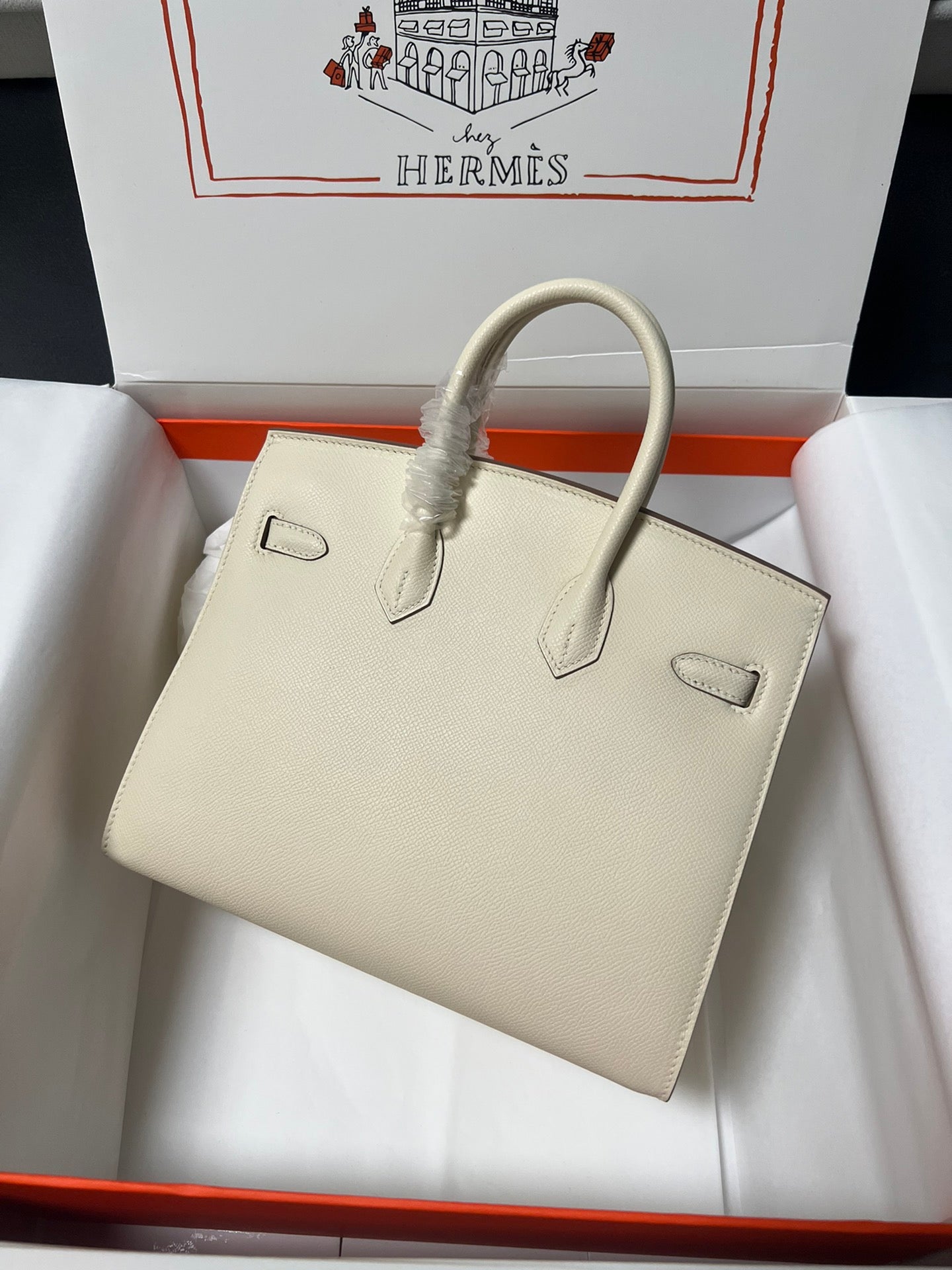 Hermes Birkin Sellier Cream Epsom Leather Gold Hardware