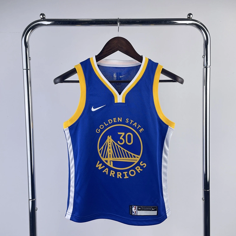 Kids 2023 NBA Golden State Warriors 30 CURRY Basketball Jersey