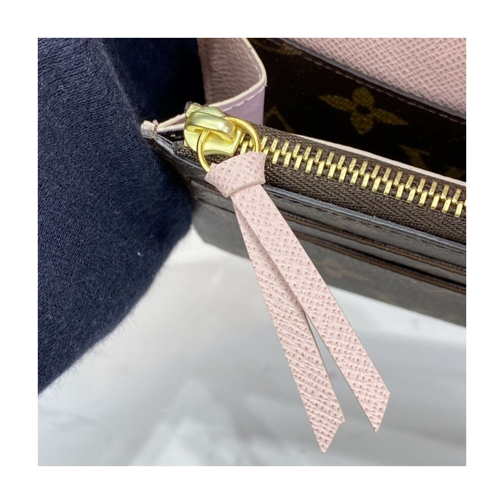 Louis Vuitton Monogram Canvas Emilie Wallet Pink