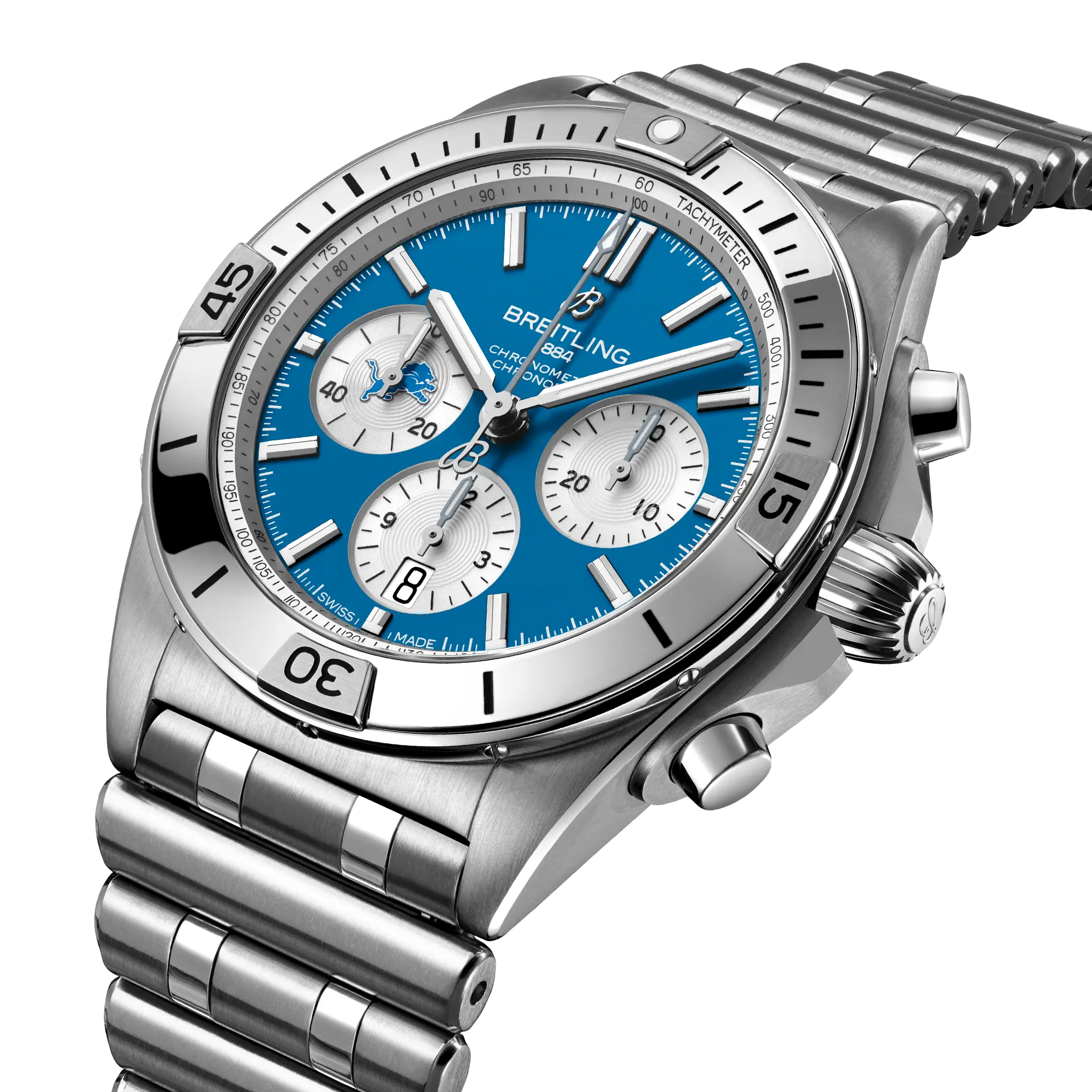 Breitling Chronomat B01 42 NFL Detroit Lions Edition AB01342B1CCA1