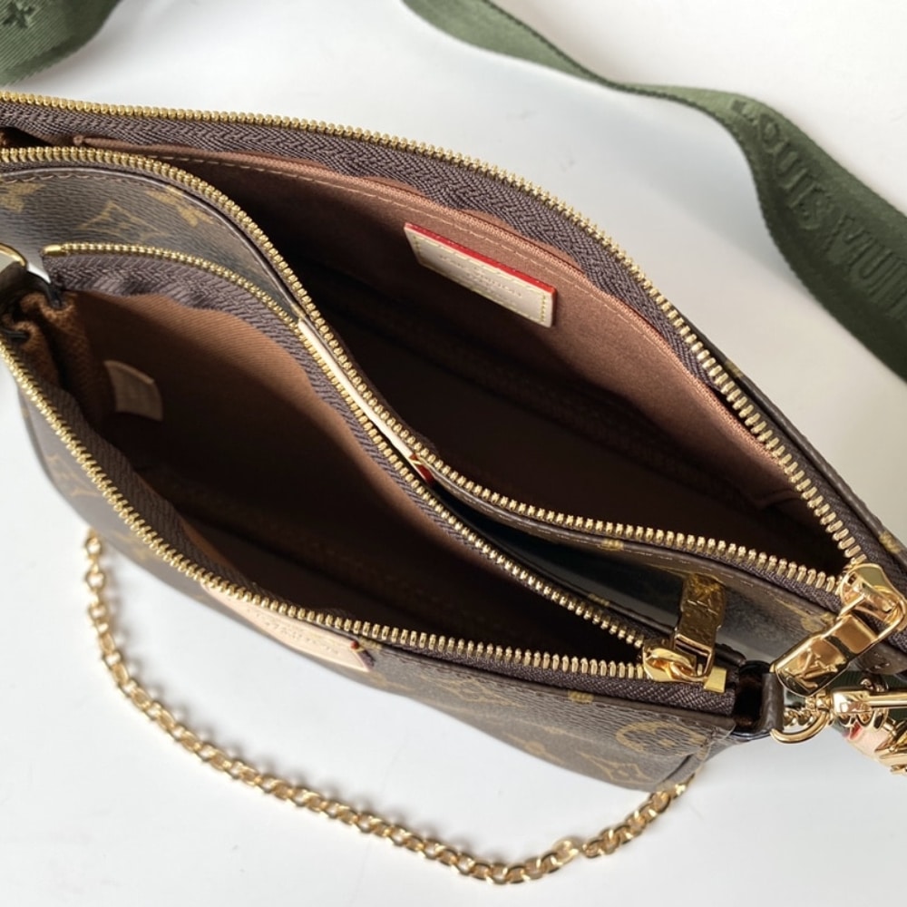 Louis Vuitton Multi Pochette Accessoires Monogram Canvas Khaki 24cm M44813