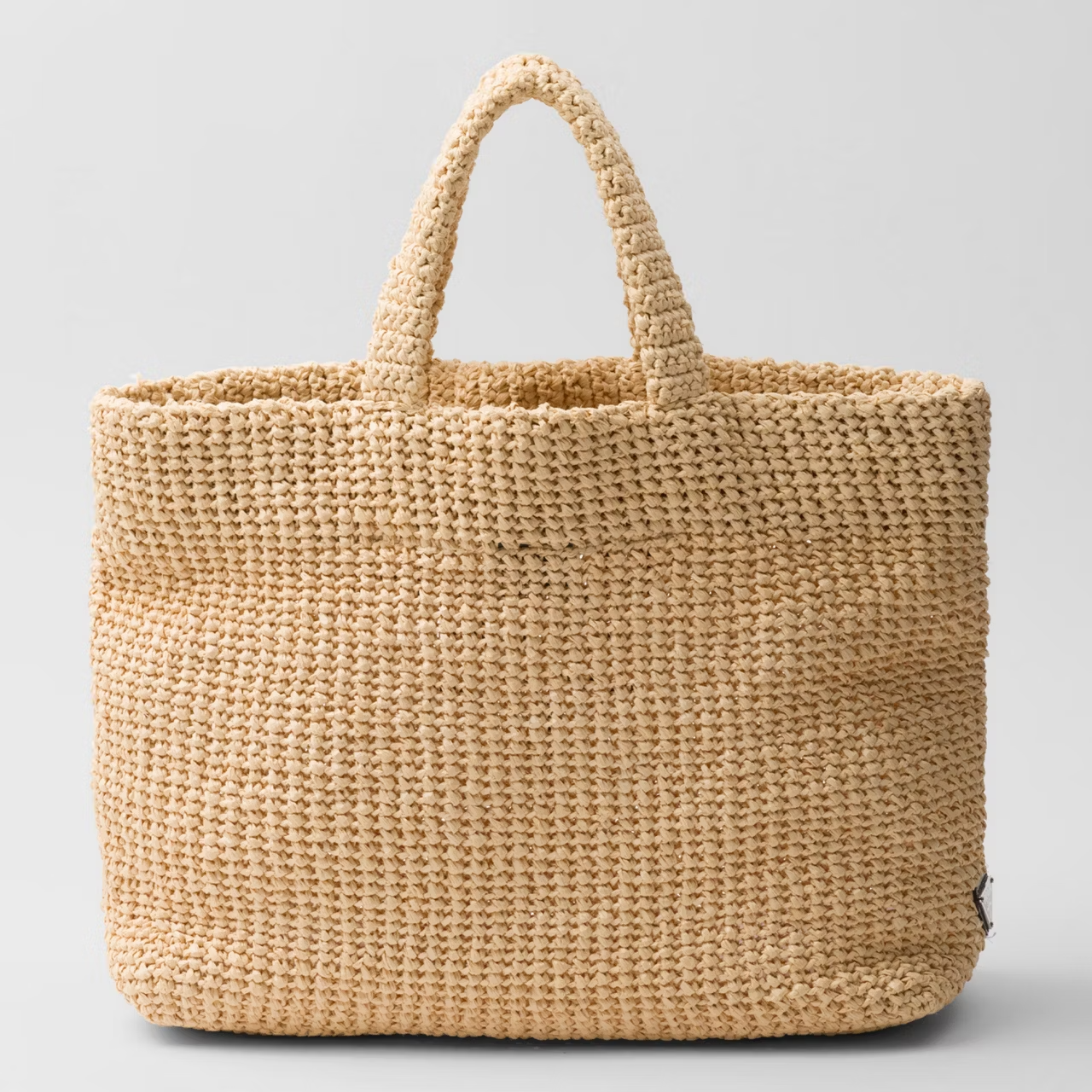 Prada Crochet Logo Tote Bag 40cm