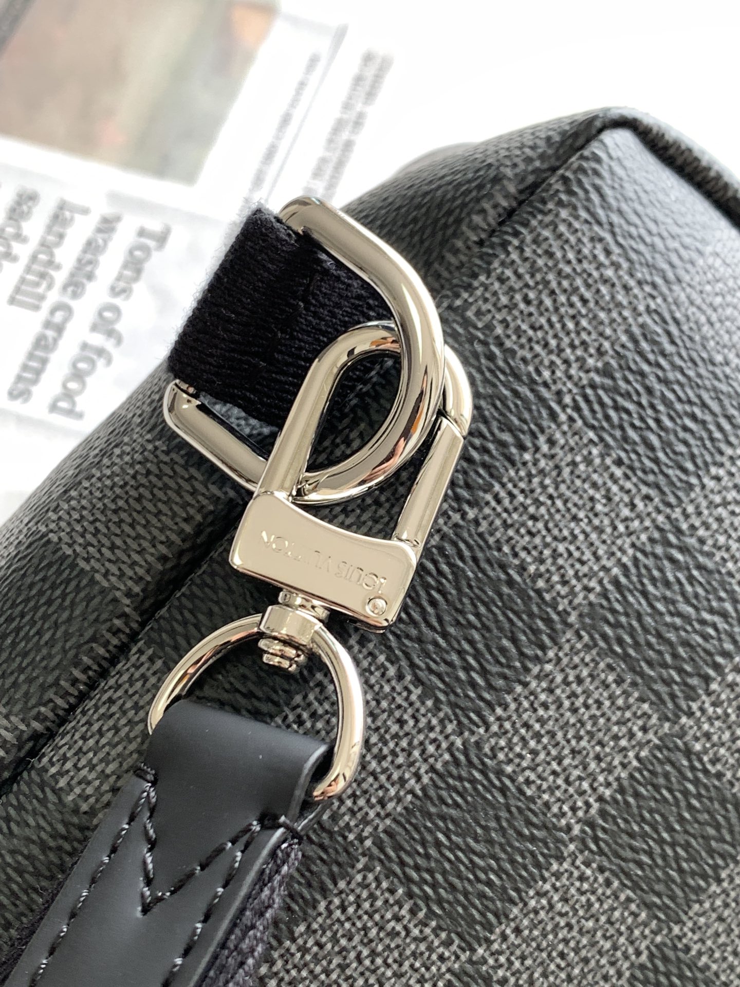 Louis Vuitton Avenue Slingbag Damier Infini Onyx Silver 31Cm N40097 Bag For Men