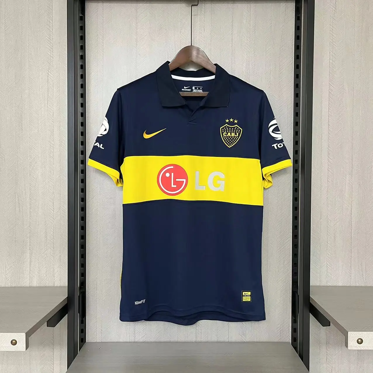 Retro 2009-10 Boca Juniors home Football jersey Retro 2010