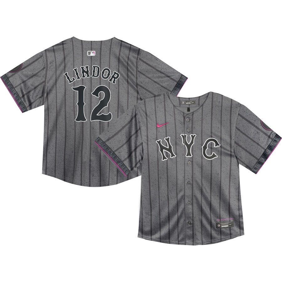 Francisco Lindor New York Mets Infant 2024 City Connect Limited Player Jersey Graphite