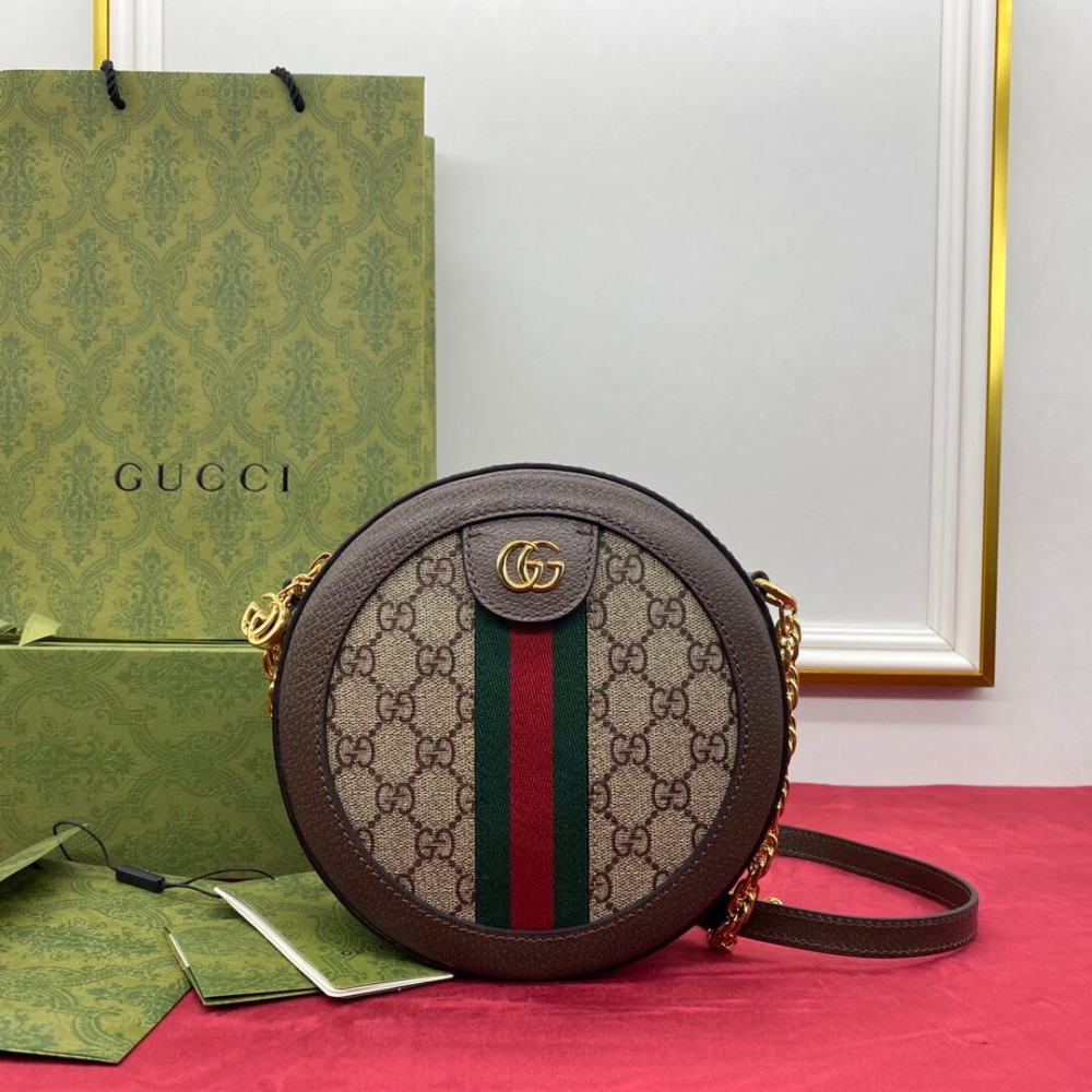 Gucci Ophidia Mini GG Round Shoulder Bag