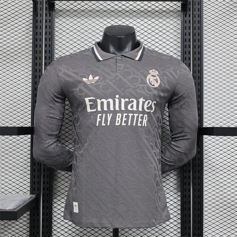 PLAYER 2024-25 Real Madrid away long sleeves Football jersey