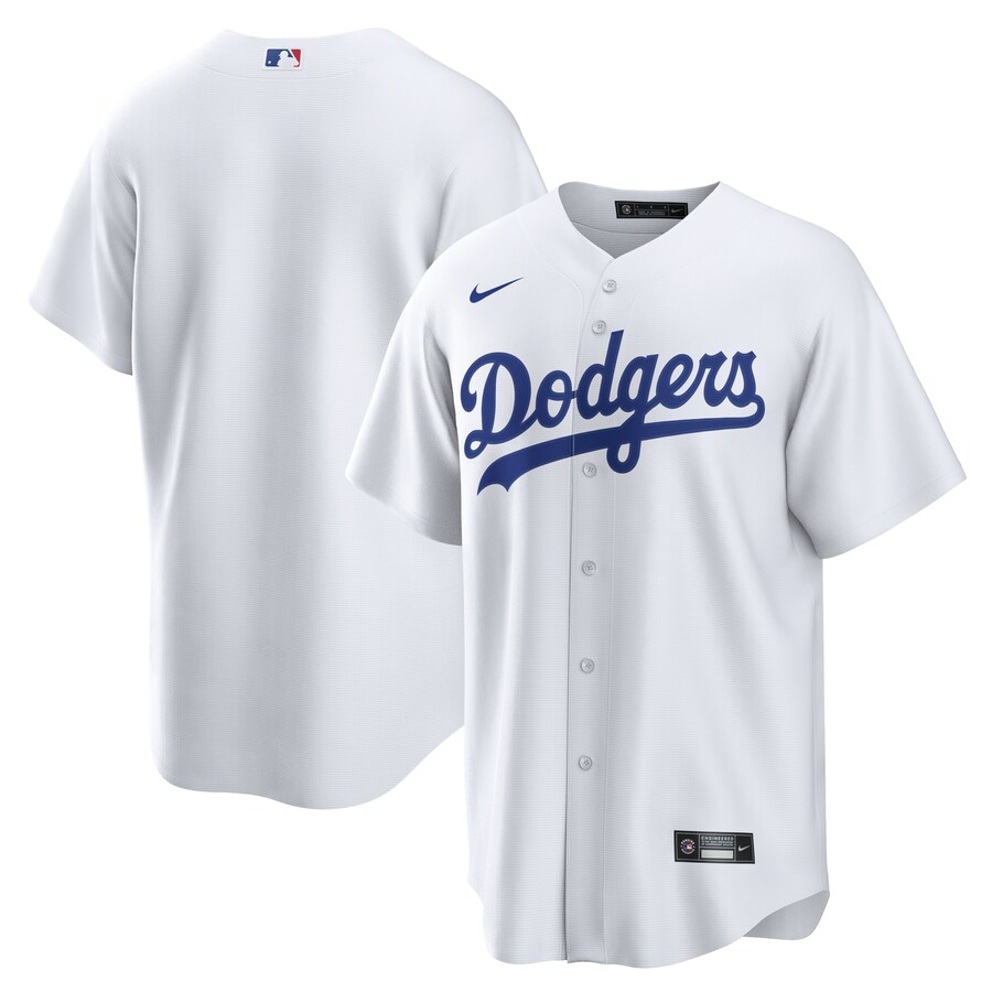 Los Angeles Dodgers Home Blank Jersey White