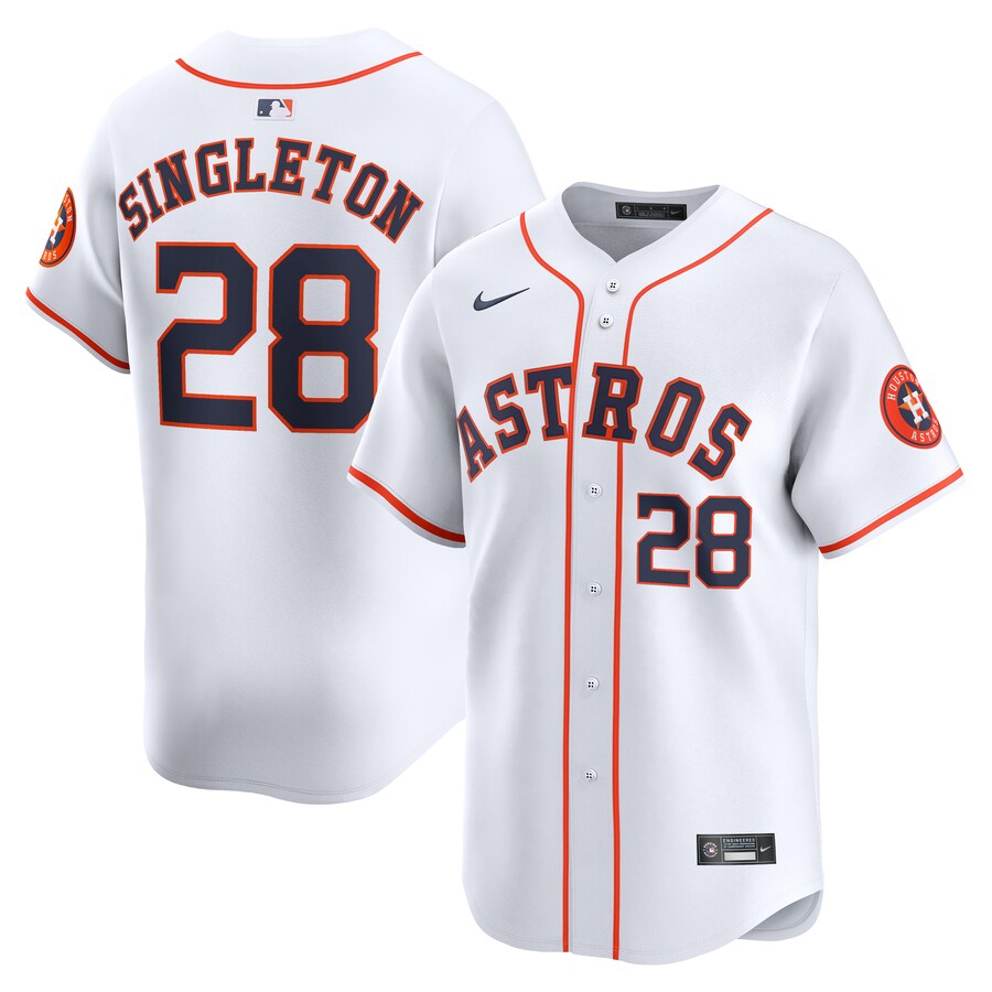 Jon Singleton Houston Astros Home Limited Player Jersey White