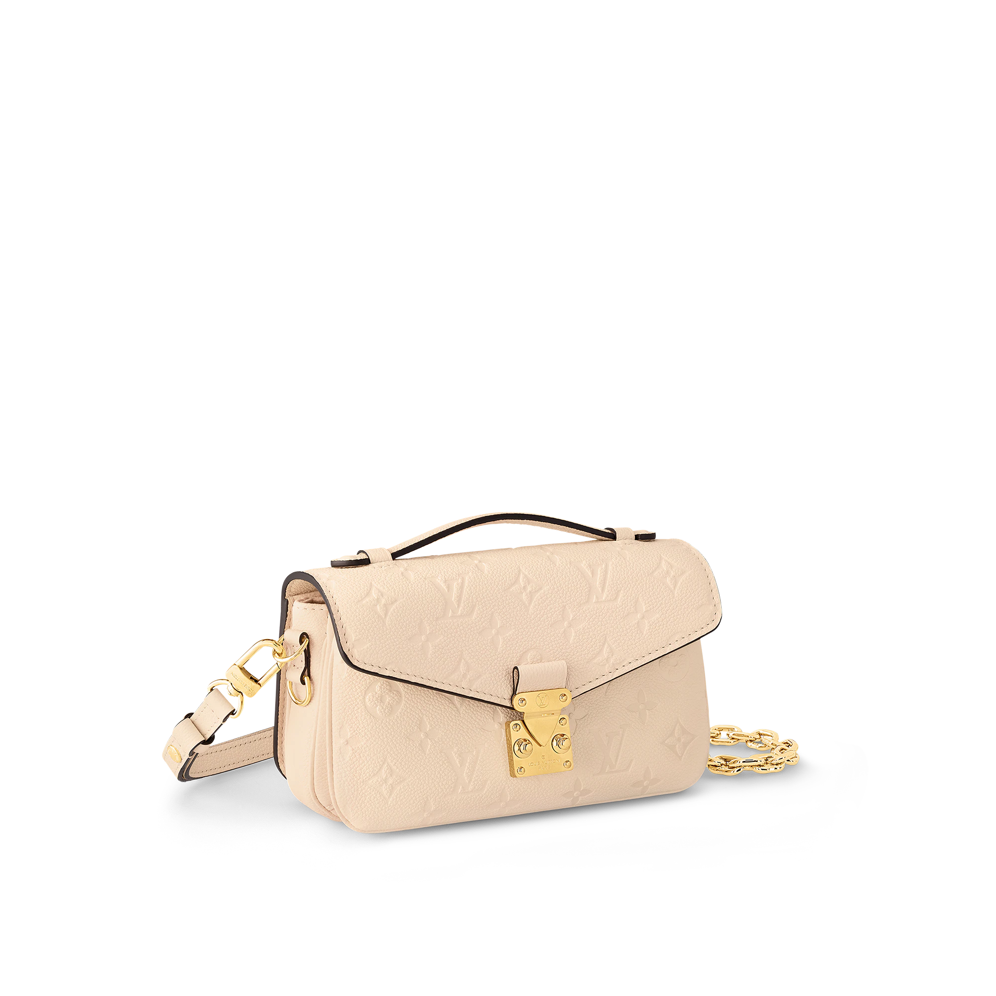 Louis Vuitton Pochette Métis East West Monogram Empreinte Leather – Women – Handbags Cream