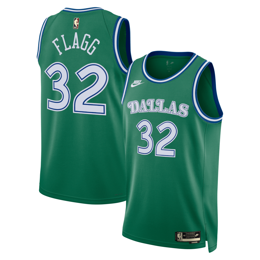 Unisex Dallas Mavericks Cooper Flagg Nike Green Swingman Jersey - Classic Edition