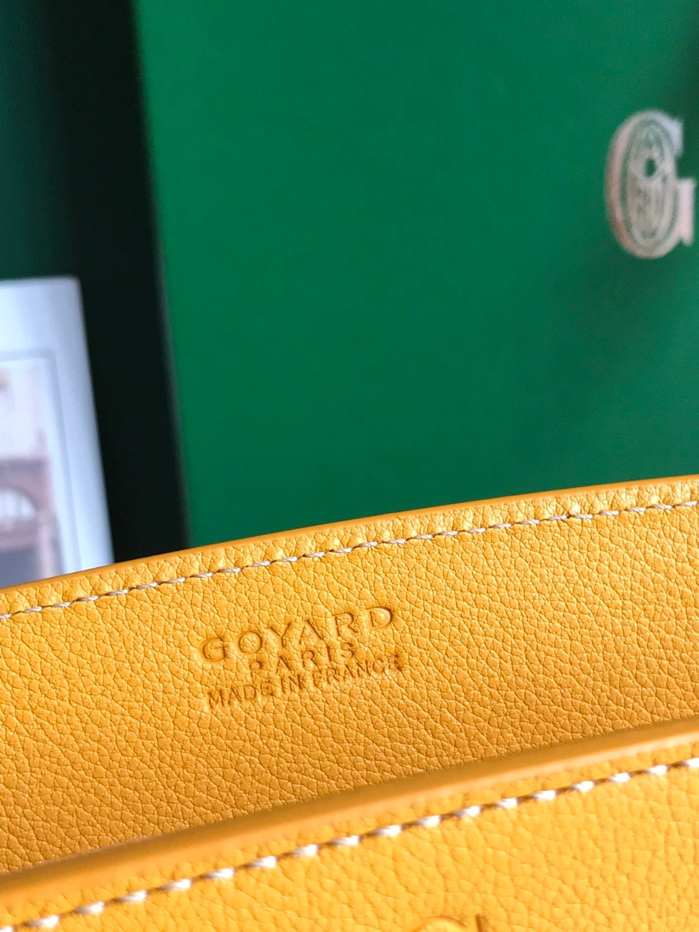Goyard Rouette Structuré Mini Bag 21 Cm Yellow Goyardine Canvas And Calfskin