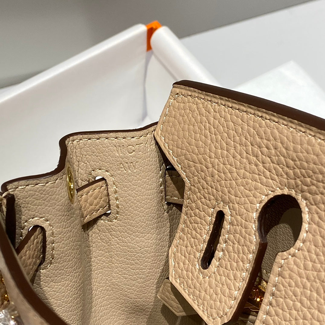 Hermes Birkin 20Cm Trench Togo Leather Gold Hardware