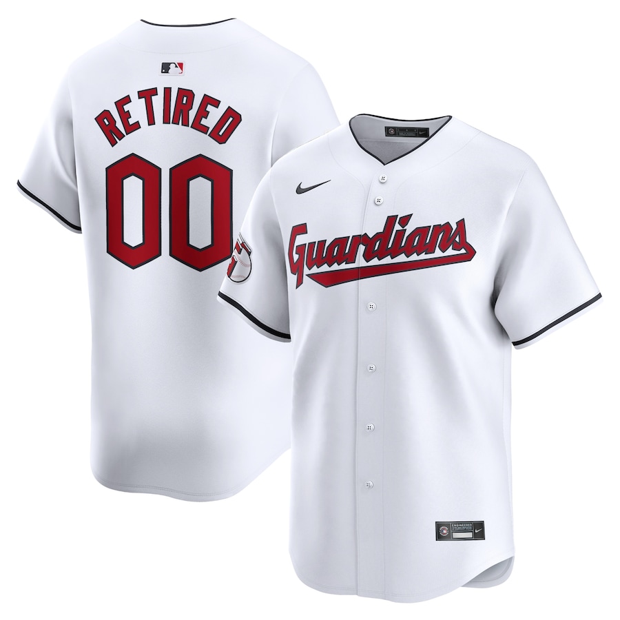 Cleveland Guardians Home Limited Pick-A-Player Retired Roster Jersey White